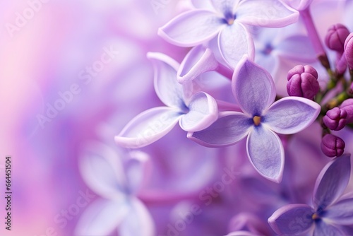 Lilac blossom macro background with copy space. © MSTASMA