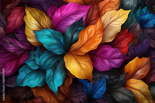 colorful feathers background © Man888