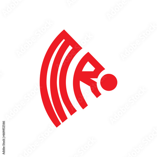 MR letter logo design.MR creative initial MR letter logo design. MR creative initials letter logo concept.

