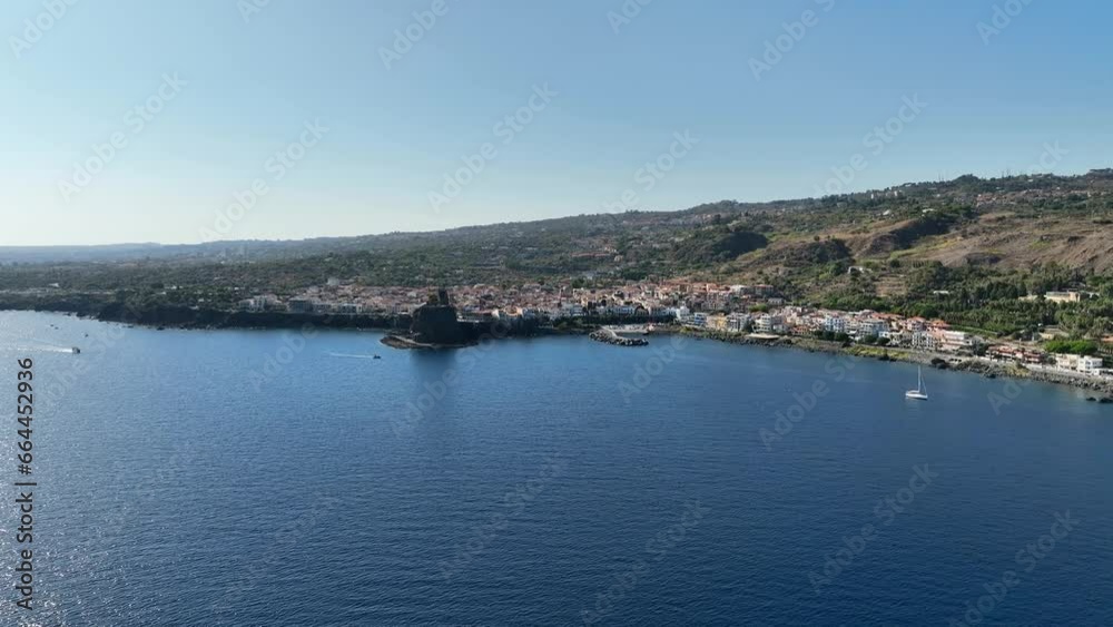 Costa dei Ciclopi, Aci Castello in Sicilia, Italia.
Ripresa aerea del borgo marinaro ai piedi dell'Etna. Costa dei Ciclopi, Aci Castello in Sicilia, Italia.
Ripresa aerea del borgo marinaro ai piedi dell'Etna.