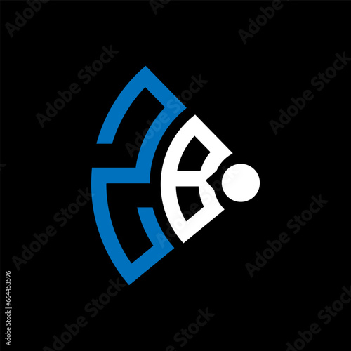 ZB letter logo design.ZB creative initial ZB letter logo design. ZB creative initials letter logo concept.
