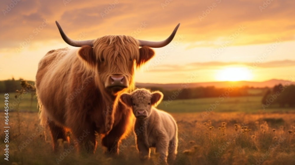 cow and calf generated by AI
