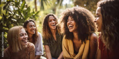 group of friends laughing