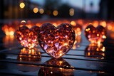 heart shaped candles