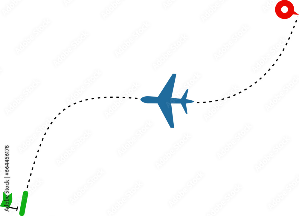 Airplane Travel Route Airplane Travel Route