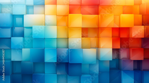 Colorful geometric background from many squares