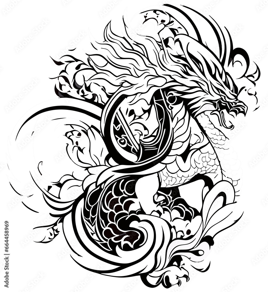 Fototapeta premium dragon design