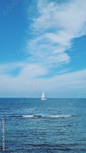 sailboat on the sea © dear moment