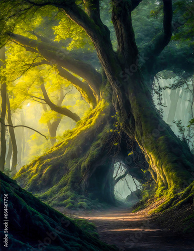 Beautiful Nature Green Fantasy Land 