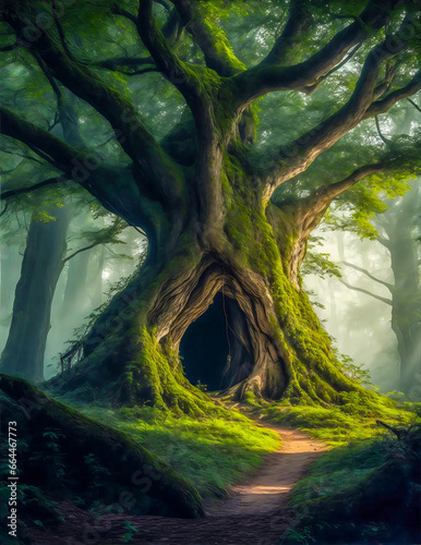 Beautiful Nature Green Fantasy Land 