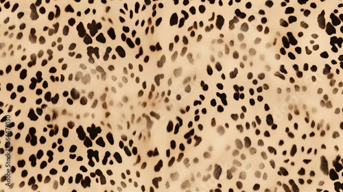 Seamless animal print. Beautiful spotted skin pattern on beige background. Animal Print Texture.