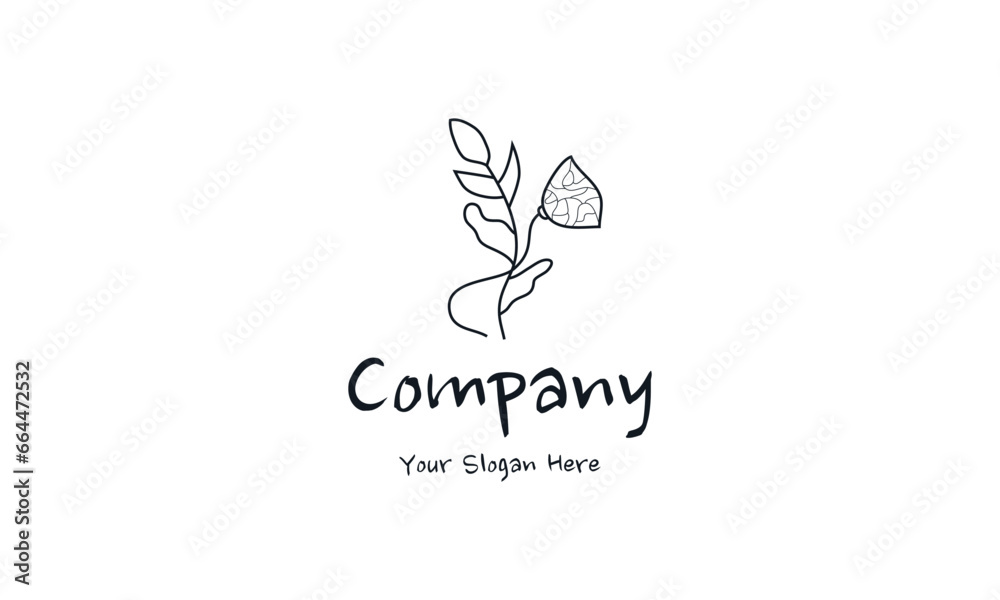 Relaxation and spiritual logo in the shape of a leaf. Relaxation and spiritual logo in the shape of a leaf.