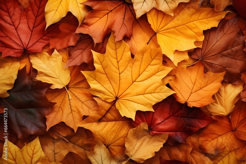 Autumn leaves background. Colorful autumn leaves background. Top view.