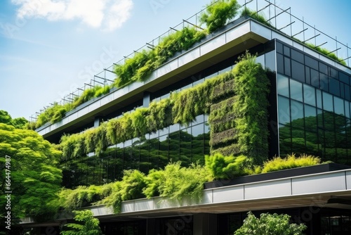 Office building with green environment.