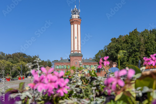 Leuchtturm in Niecxorze Polen  photo