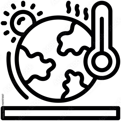 Global warming Icon