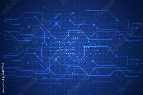 Wire line future digital network technology background. 