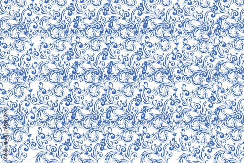 Vector seamless decorative geometric shapes pattern background