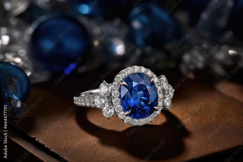 Diamond ring with diamonds - Generative AI Diamond ring with diamonds - Generative AI