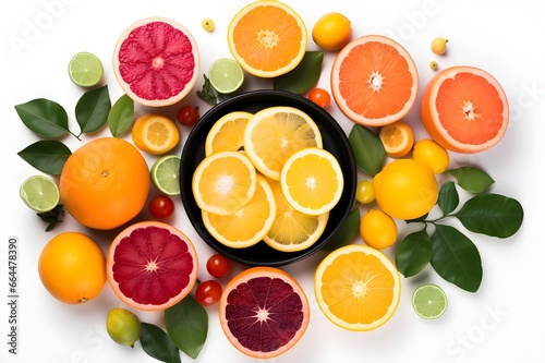 top view delicious collection of fruits