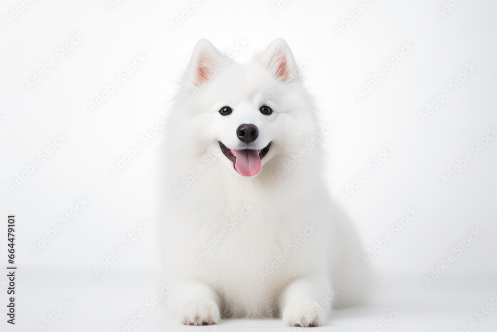 Snowy Pooch on a Blank Background Snowy Pooch on a Blank Background