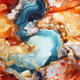 Seamless natural geothermal formation illustration,decorative ai generative design