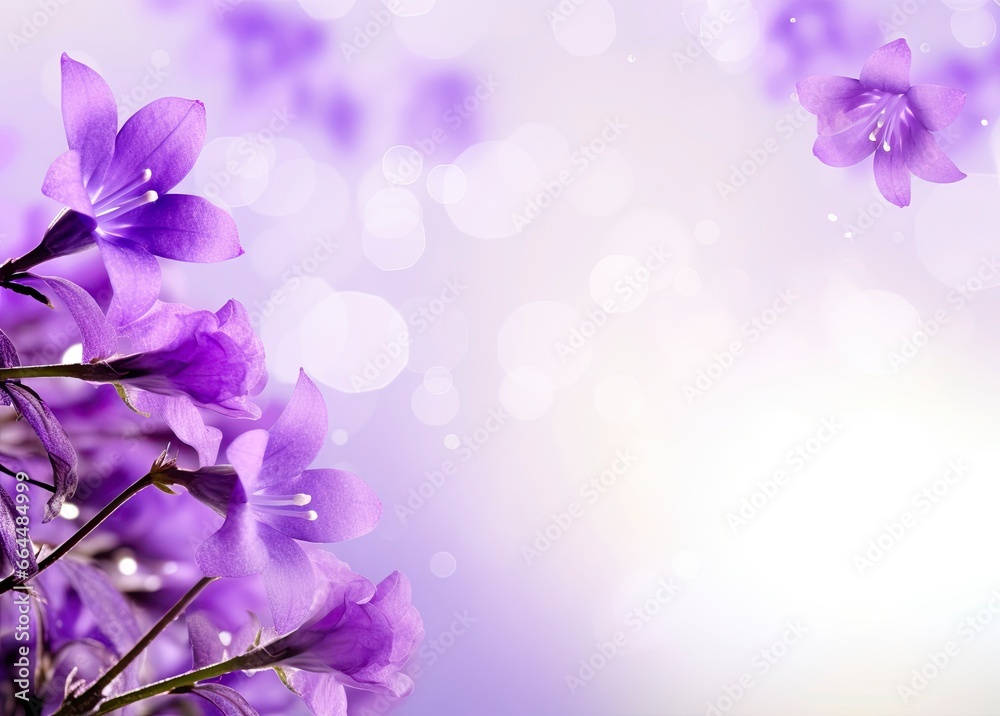 Abstract spring background with purple flowers. Abstract spring background with purple flowers.