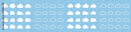 Cloud. Cloud vector. Clouds vector icons