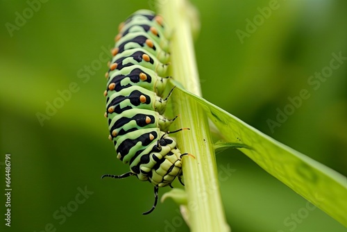 Caterpillar dovetail butterfly. photo