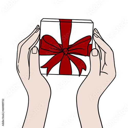 Hand holding gift