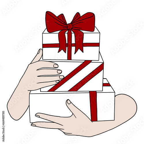 Hand holding gift