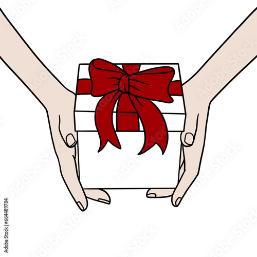 Hand holding gift