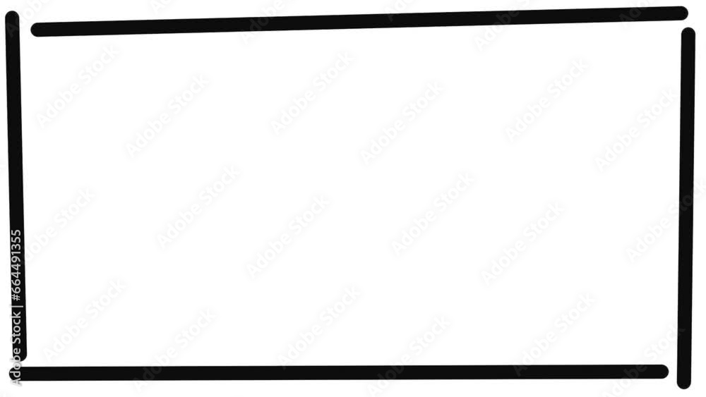 photo frame isolated with movement effect