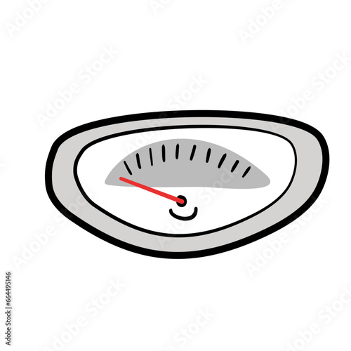 speedometer cartoon vector 