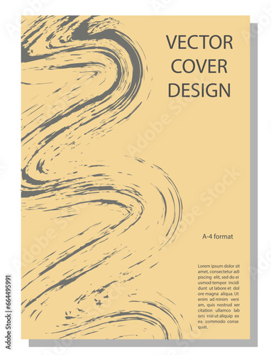 Abstract editable background for a book cover, brochure, poster, or banner. Format A-4..