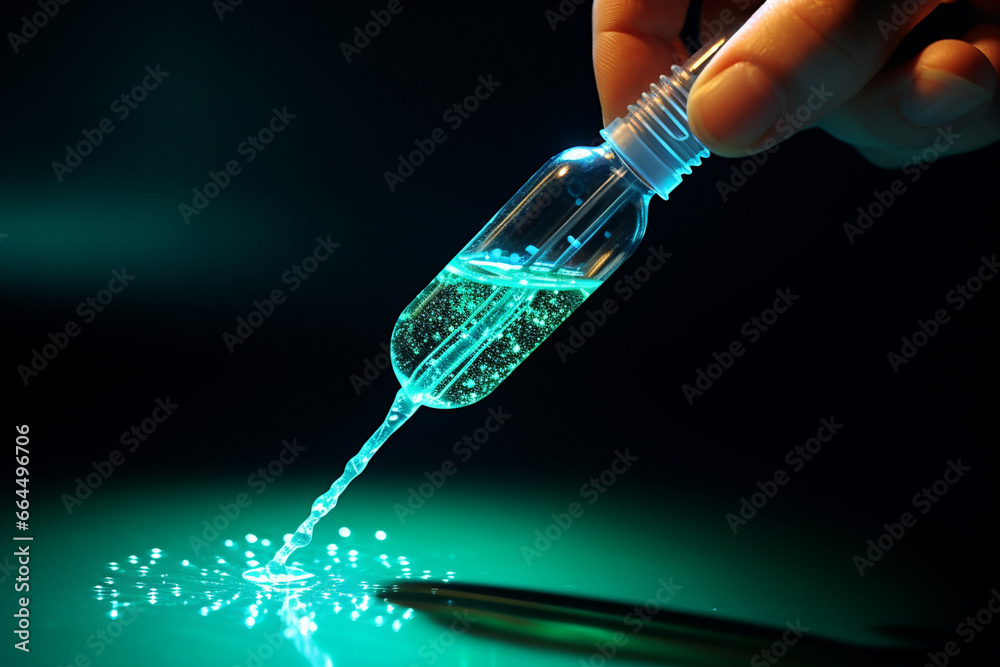 Utilize a micropipette to aspirate a droplet of viral supernatant from