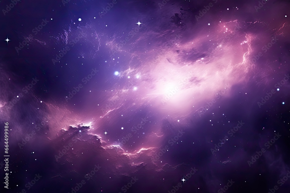 Fototapeta premium Purple Galaxy space stars in Outer Space.