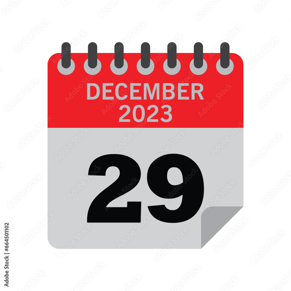 December Calender number December Calender number