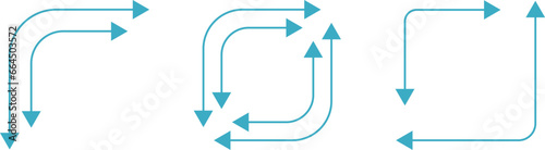 long gray arrows, arrow icons