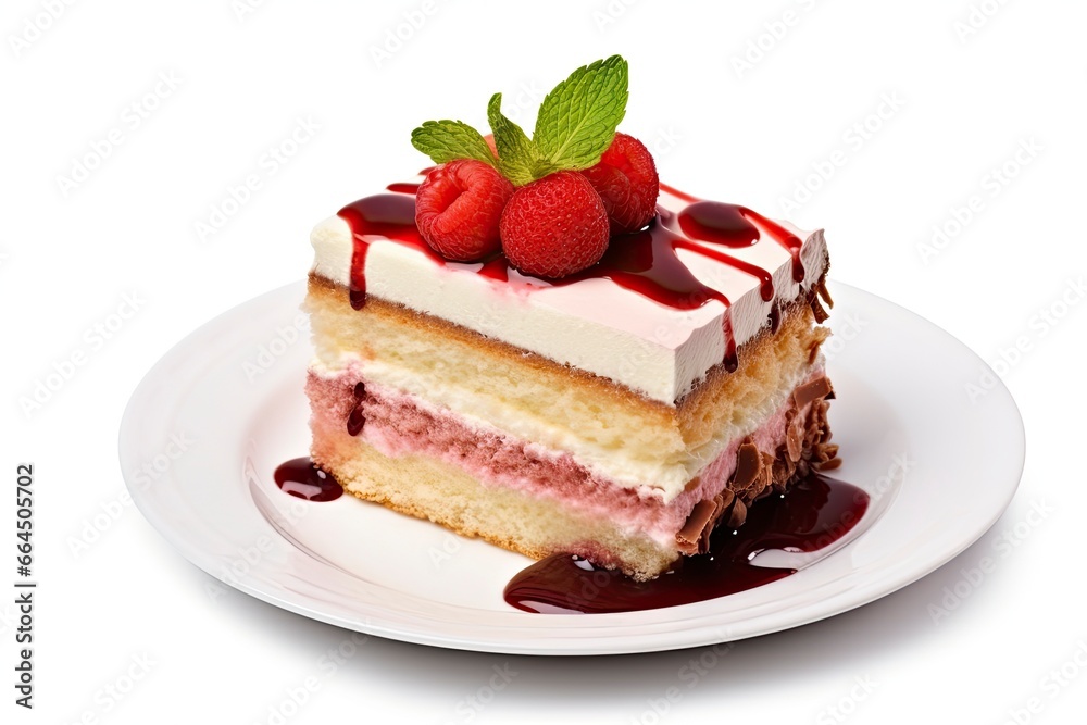 Cake isolated on white background. Cake isolated on white background.