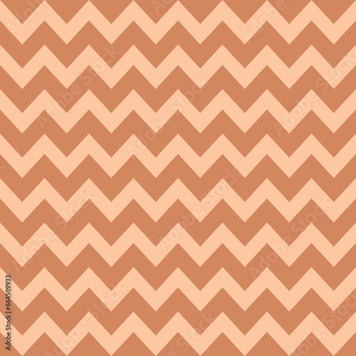 Coral waves zig zag seamless background texture. Popular zigzag chevron pattern on white background