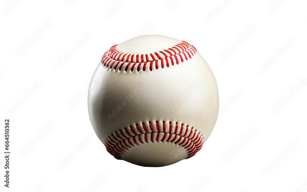 Beautiful White Baseball Isolated on Transparent Background PNG.