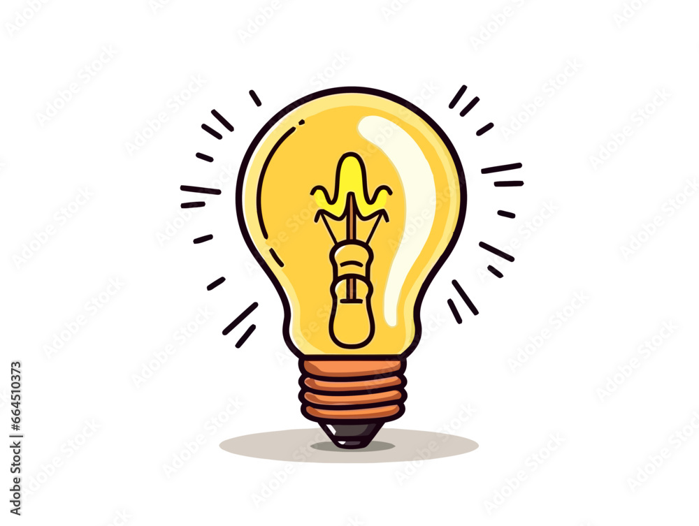 Doodle Solar-powered light bulb, cartoon sticker, sketch, vector, Illustration, minimalistic Doodle Solar-powered light bulb, cartoon sticker, sketch, vector, Illustration, minimalistic