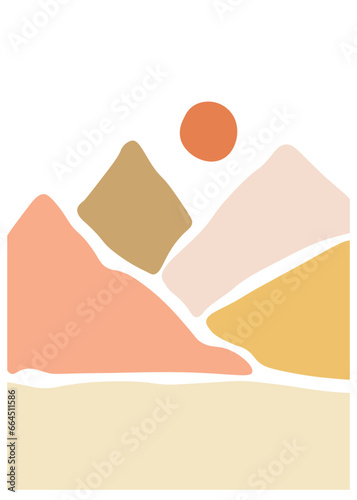 Sunrise pastel background. Inspirational wall hangings.