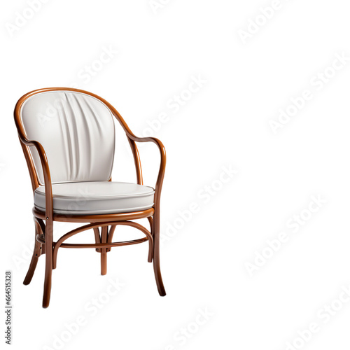 wooden chair highlighted on a white background  PNG  transparent background