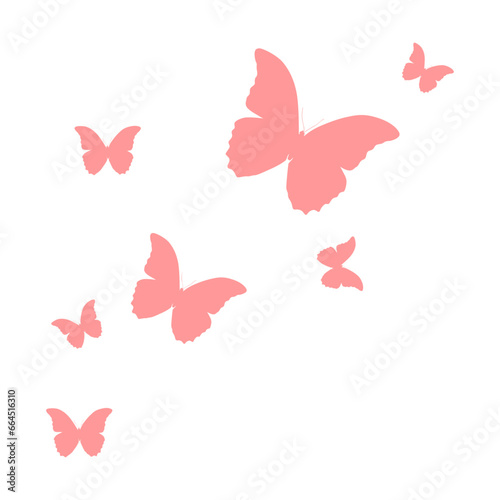 Flying Butterflies Shape