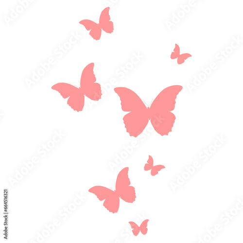 Flying Butterflies Shape