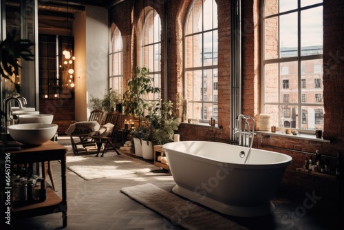 Sleek Urban Oasis  Modern Apartment Bathroom