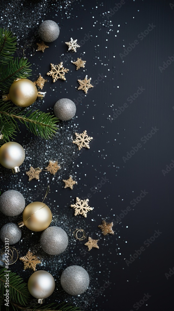 Christmas decoration table top. AI Generated. Christmas decoration table top. AI Generated.