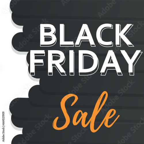 Poster with text BLACK FRIDAY SALE
